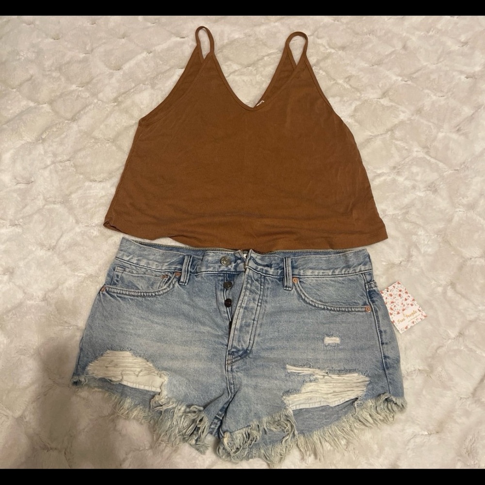 Free  people set shorts and top
